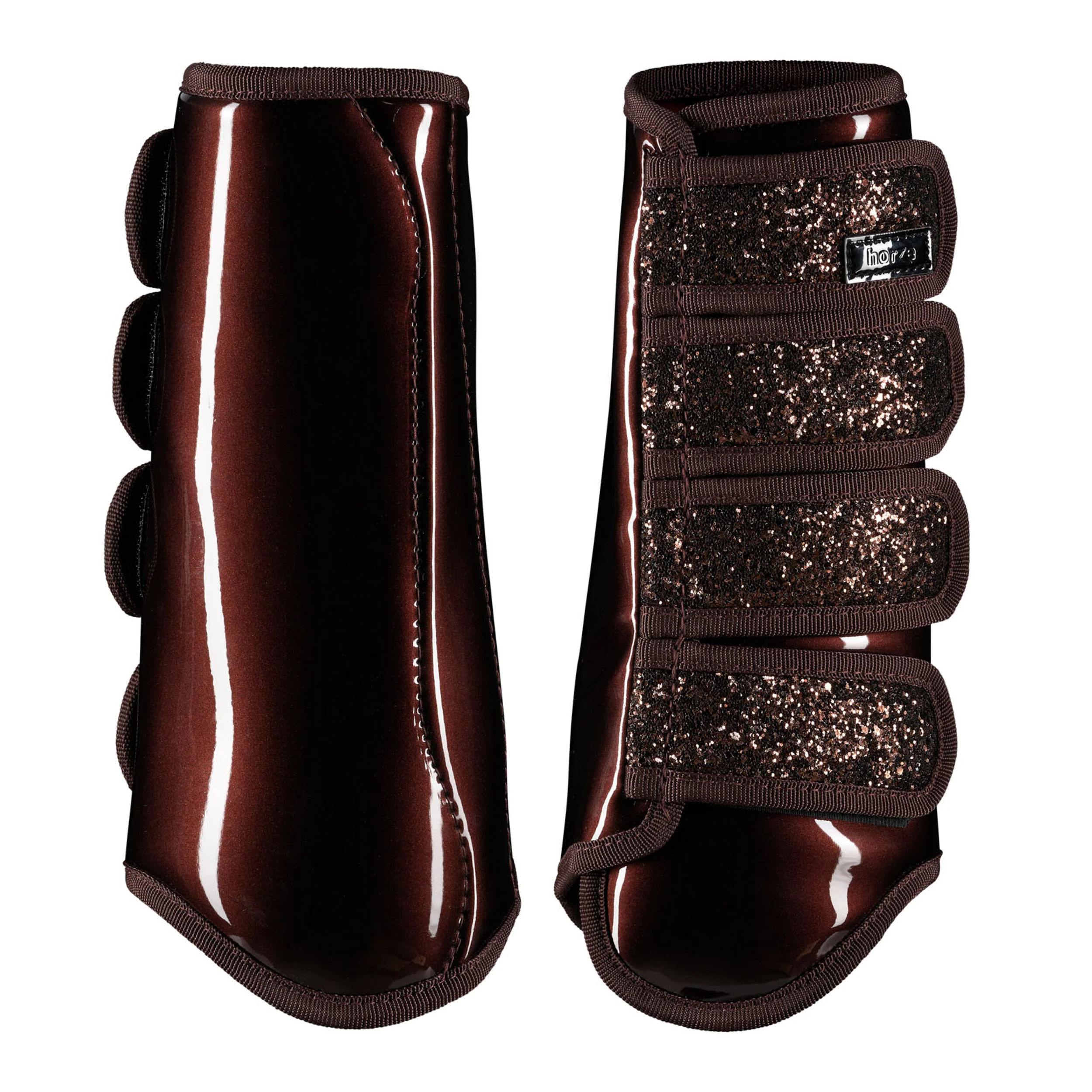 Horze Brushing Boots with Glitter - Image 4